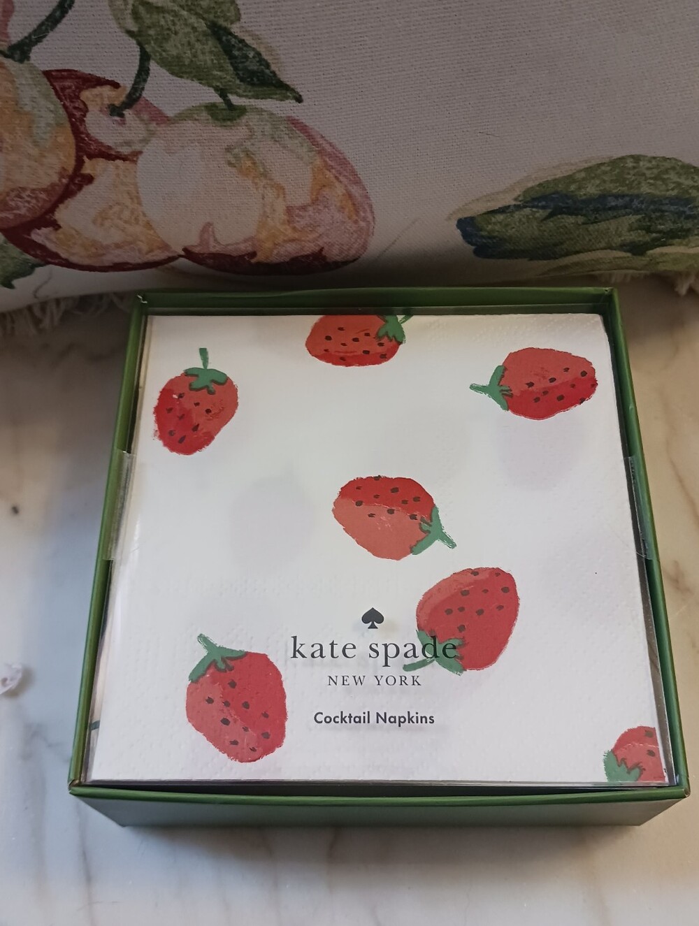 NWT Kate Spade Set Of 50 Strawberry Cocktail Napkins